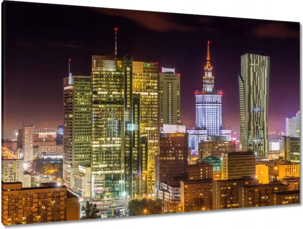 Festmények 120x80 Város éjszaka