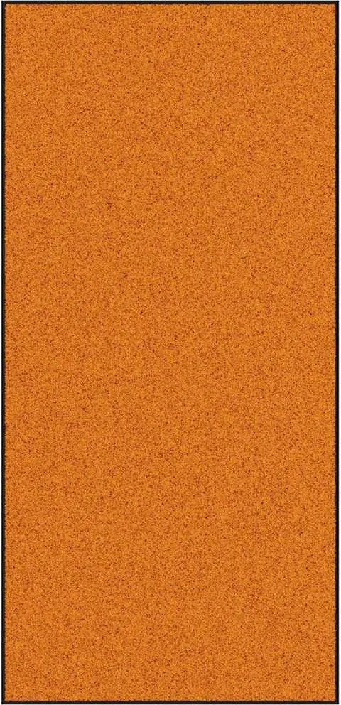 vidaXL Ajtószőnyeg Narancs és Fekete 120 x 250 cm Poliamid és PVC