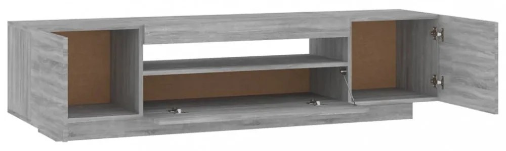 szürke sonoma színű TV-szekrény LED-lámpákkal 160x35x40 cm