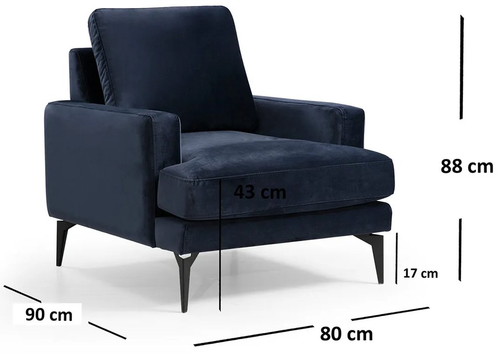 Papira karosszék Navy Blue
