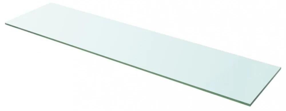2 db átlátszó üveg paneles polc 100 x 25 cm