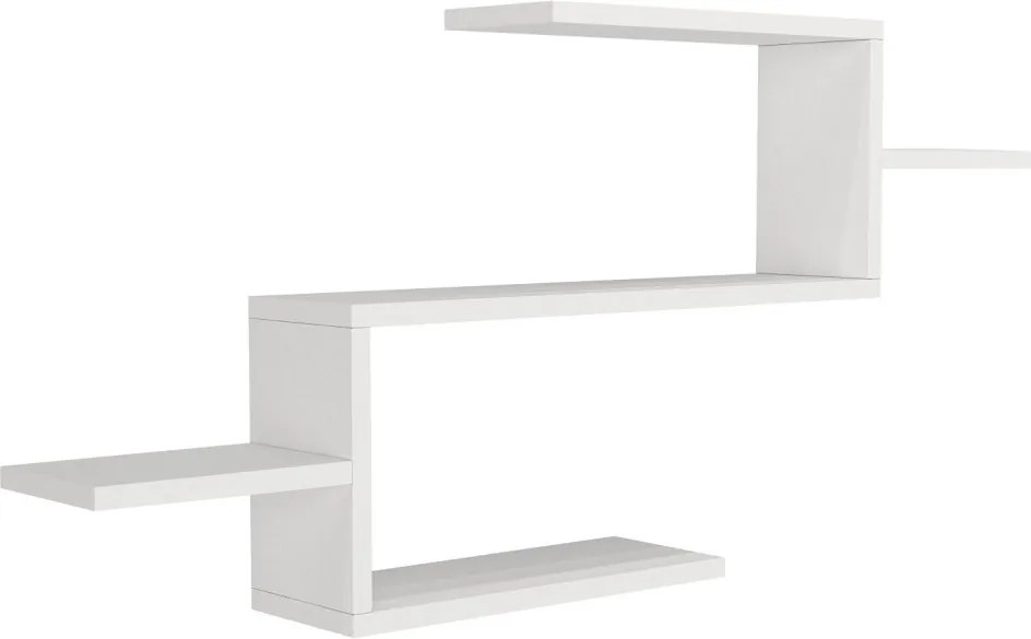Twist könyvespolc, fehér, 104 cm