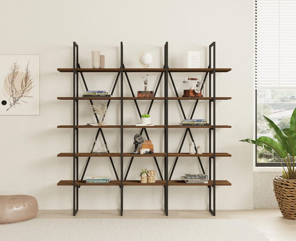 könyvespolc Beylerbeyi - Walnut