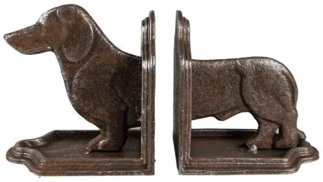 CLEEF.6Y5427 Fém könyvtámasz kutyás, 23x8x13cm