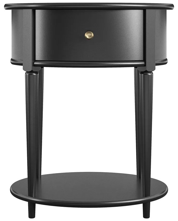 Fekete éjjeliszekrény Aurora – Støraa