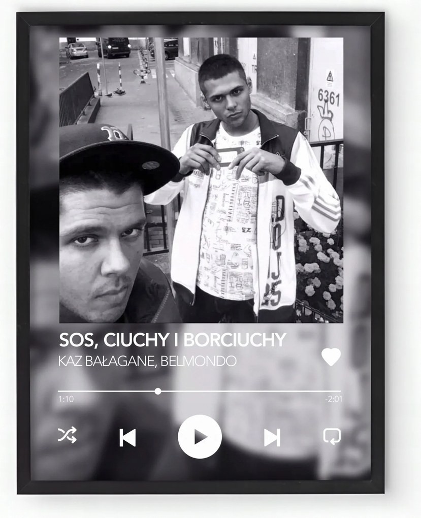 Poszter keretben Kaz dal, Belmondo szósz, ruhák és bors