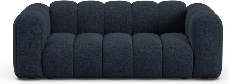 Sötétkék zsenília kanapé 200 cm Lupine – Micadoni
