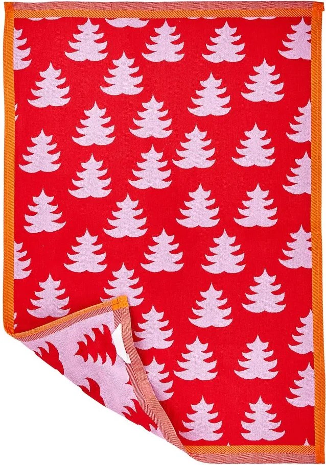SWEET XMAS pamut konyharuha 50x67 , fenyőfa