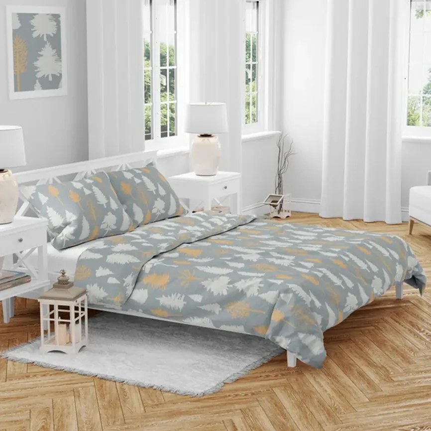 Pamut ágynemű HOLLY REST szürke Ágyneműhuzat mérete: 70 x 90 cm | 140 x 200 cm