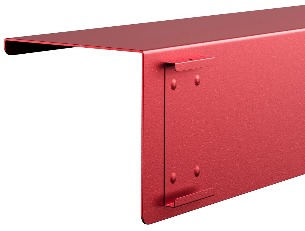 JOANNE fali polc 1200 mm, Modern: piros