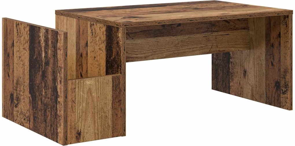 vidaXL Dohányzóasztal Öreg fa 90 x 45 x 35 cm Faanyag