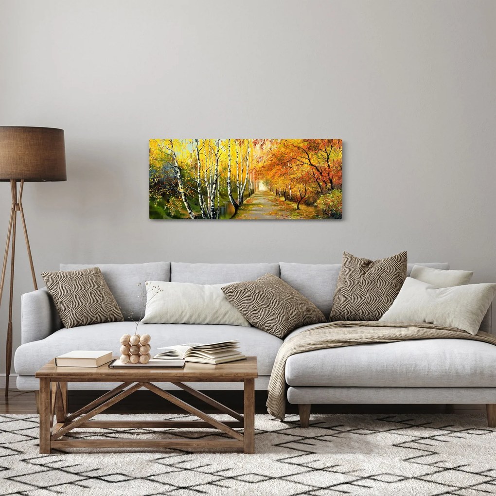 Kép - Egy romantikus sugárút a víz mentén. (120x50 cm)
