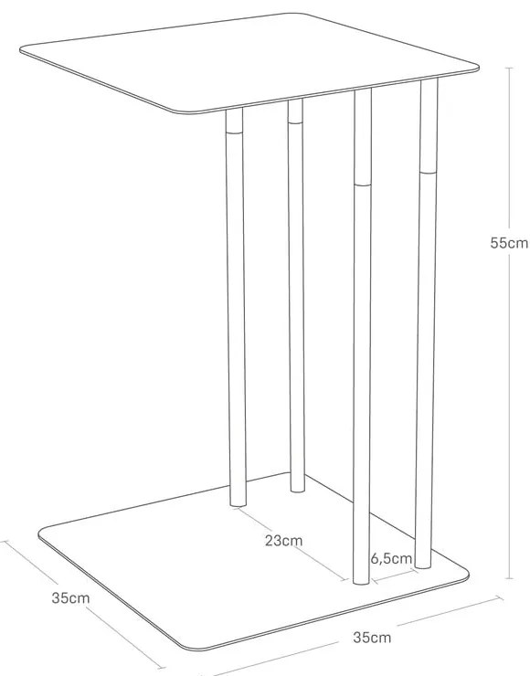 Tárolóasztal 35x35 cm Plain – YAMAZAKI