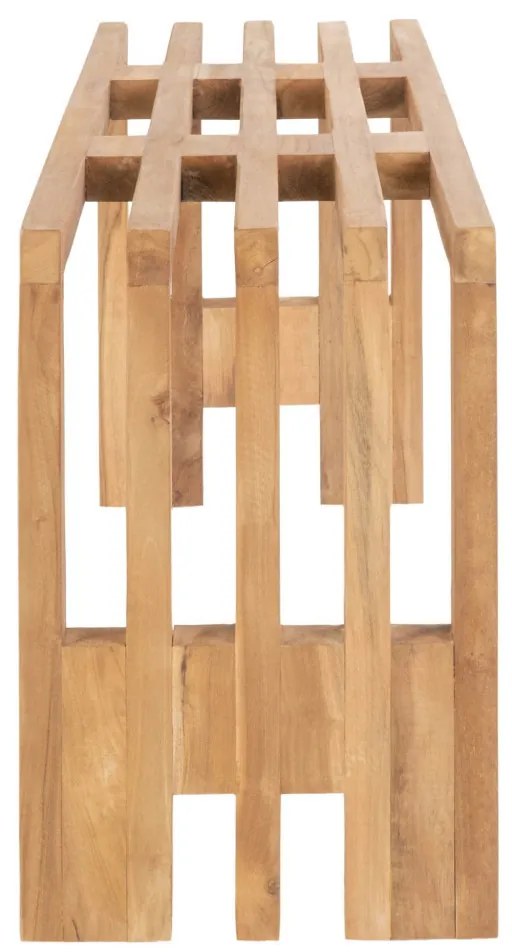 Benidorm pad, teak fa, natúr, 90x30x49 cm