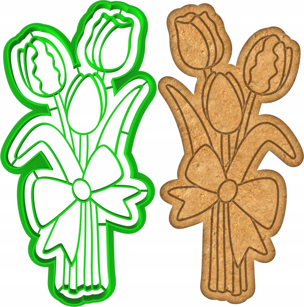 Húsvéti Forma Húsvéti lyukasztó Valentin Napra Virágok Csokor 15cm