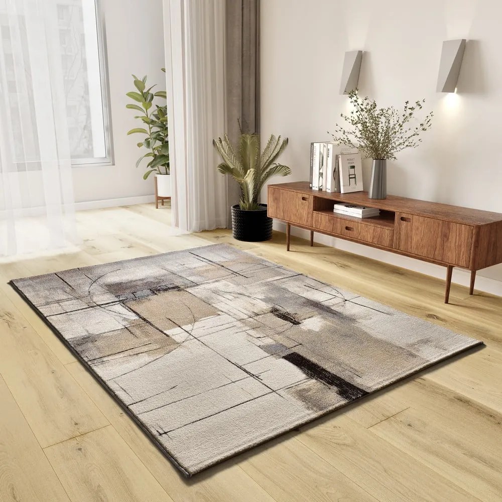 Szürke-bézs szőnyeg 133x190 cm Beruti – Universal