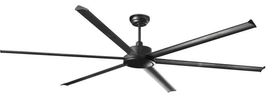 FARO Barcelona FARO 34207 - Mennyezeti ventilátor ROTTERDAM XXL fekete átm. 250 cm + távirányítás FA34207