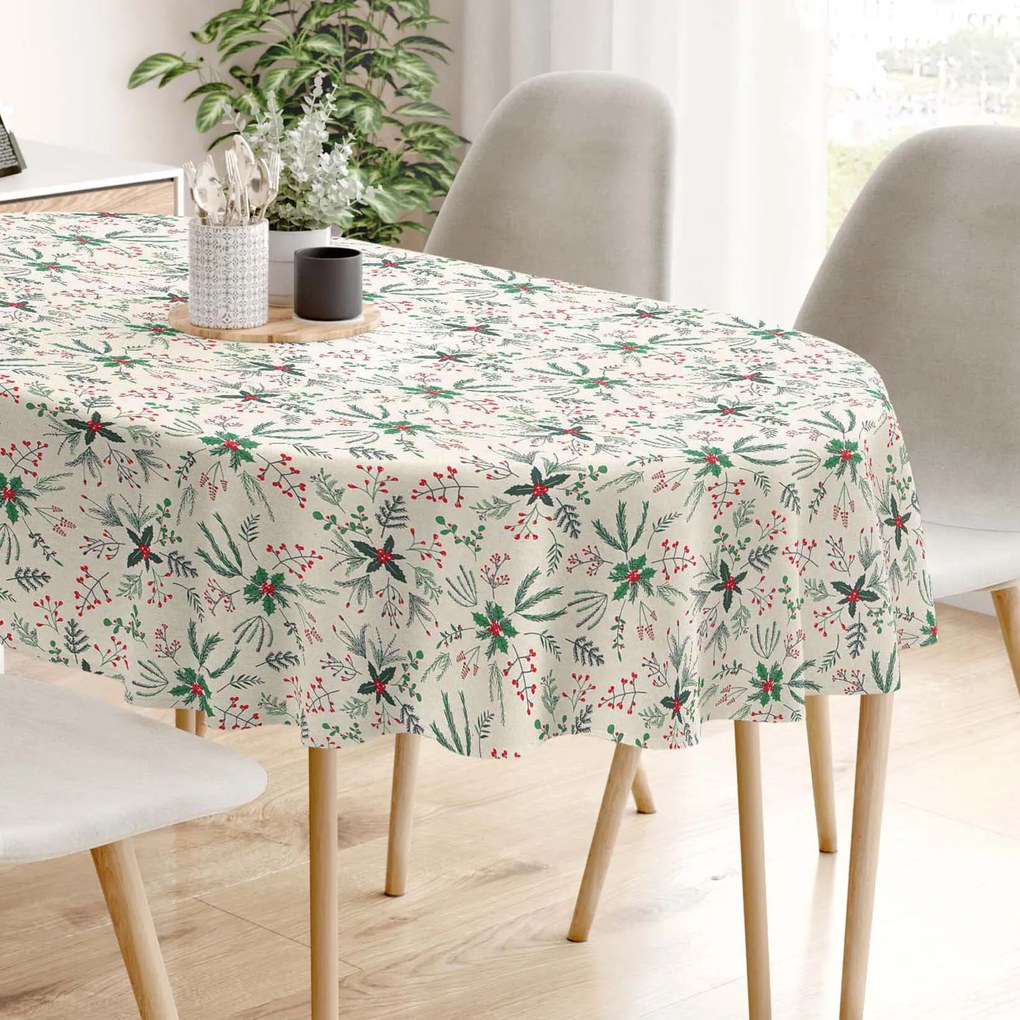 Goldea ovális terítő valencia - erdei ágcskák 140 x 240 cm