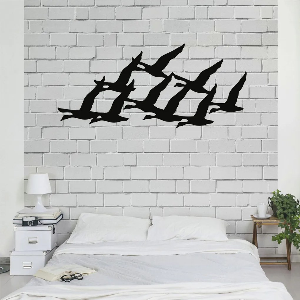 Fém fali dekoráció, 75×33 cm
