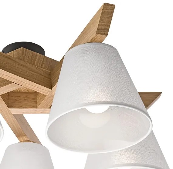 Fali lámpa ANTONIO 5xE14/40W/230V tölgy