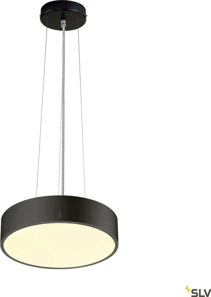 SLV 1007288 MEDO Modern Kültéri Mennyezeti Lámpa Fekete LED IP50