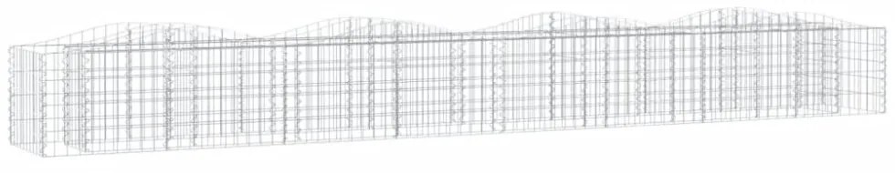 íves horganyzott vas gabion magaságyás 400x50x50 cm