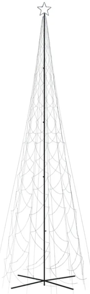 kúp alakú karácsonyfa 3000 kék LED-del 230 x 800 cm