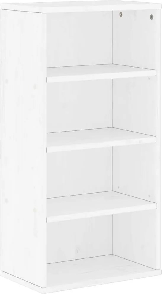 vidaXL oldalsó szekrény ODDA fehér 40x24x79 cm tömörfa fenyőfa