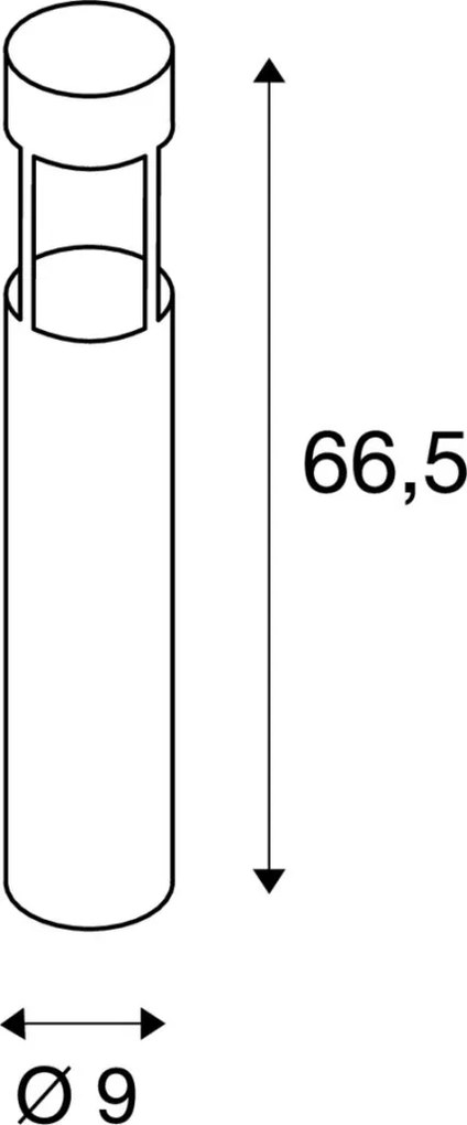 SLV 231455 SLOTS Modern Kültéri Állólámpa Antracit LED IP44