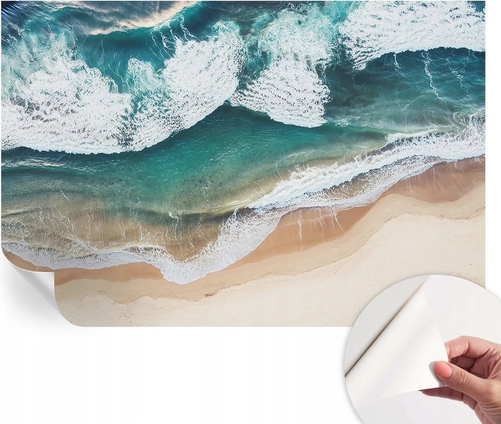 Fotótapéta Dekoratív Fali Tapéta Tengeri hullámok 104x70