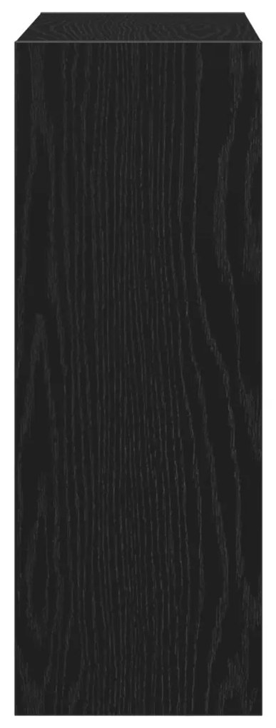Cipőtároló Fekete Tölgy 60x21x57 cm Műanyag