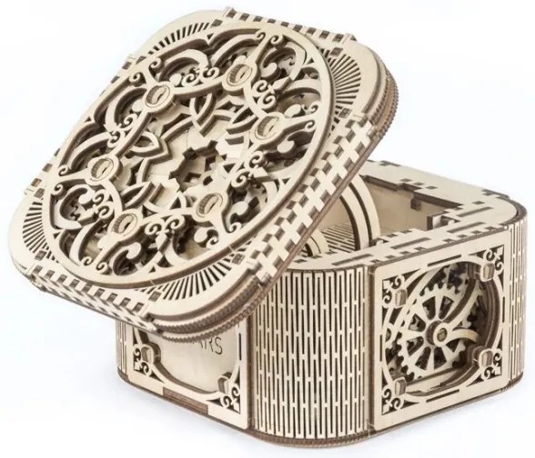 Ugears - 3D fa mechanikus puzzle Ékszerdoboz