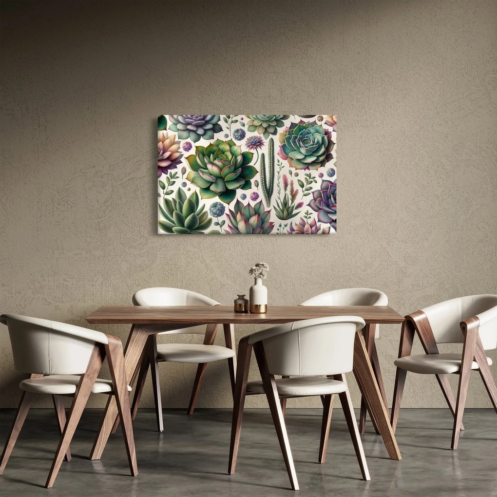 Kép - Pozsgás növények (90x60 cm)