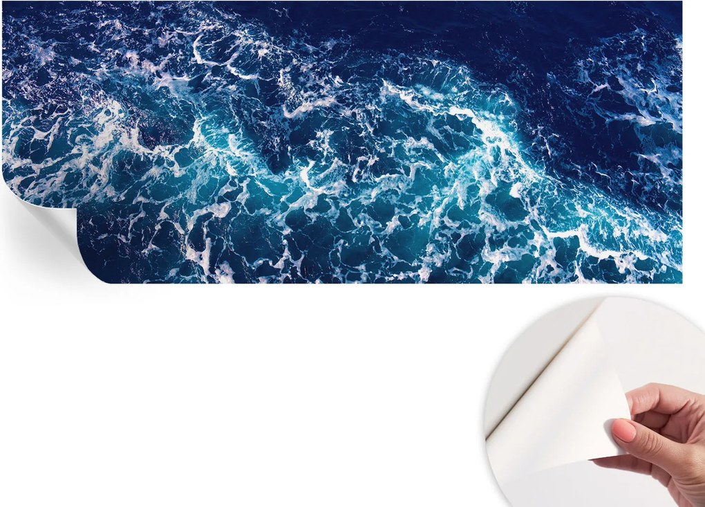 Fotótapéta Fali tapéta Hálószobába és Nappaliba Tengeri hullámok 250x104 cm