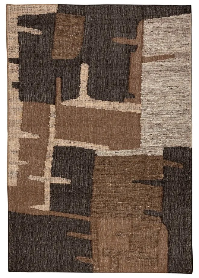 Barna gyapjú szőnyeg 160x230 cm Briton – Dutchbone