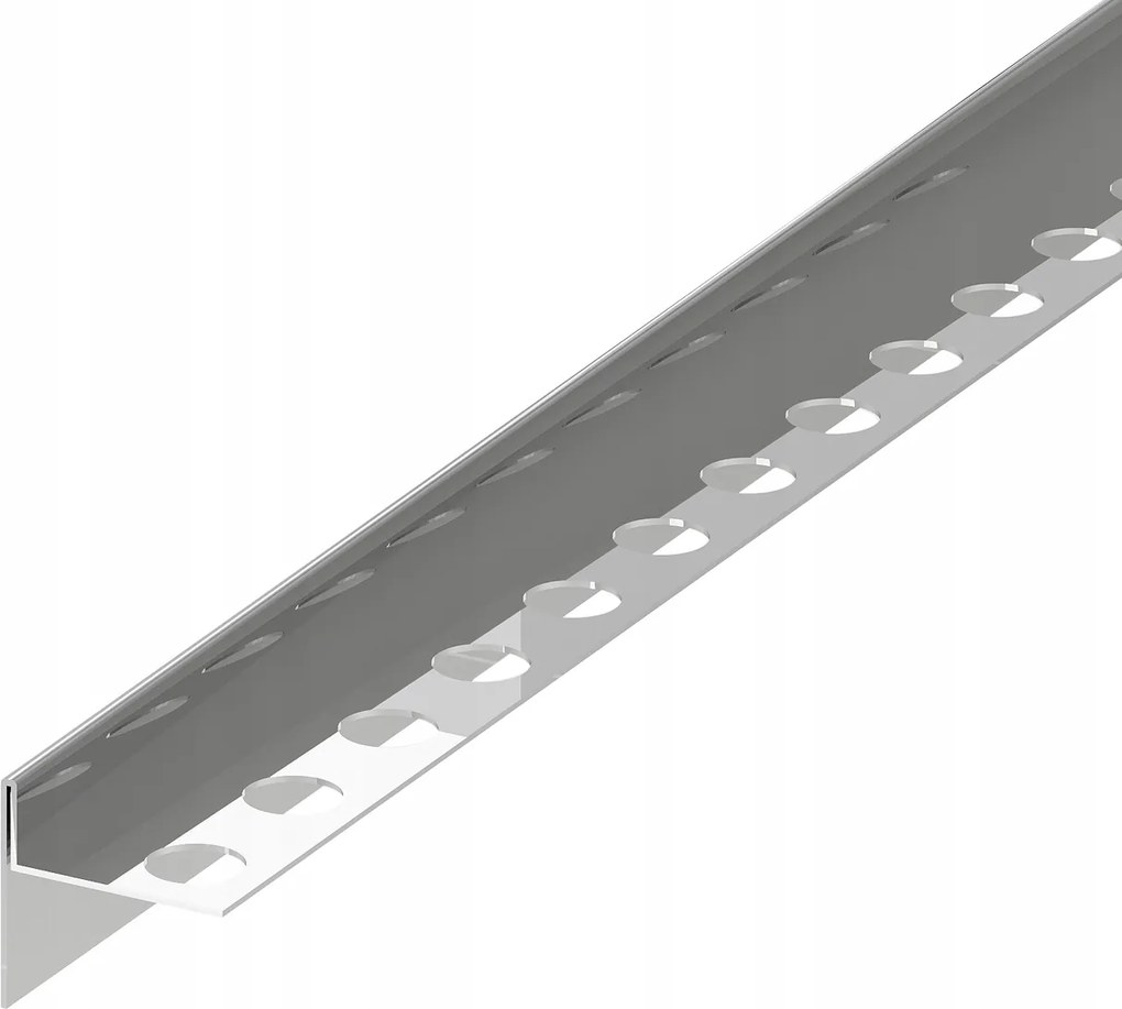 Lejtős Élzáró Profil Jobb Oldali Ezüst Színű, Kefélt 100cm