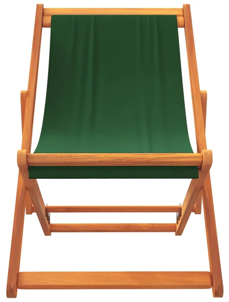2 db összecsukható zöld szövet strandszék