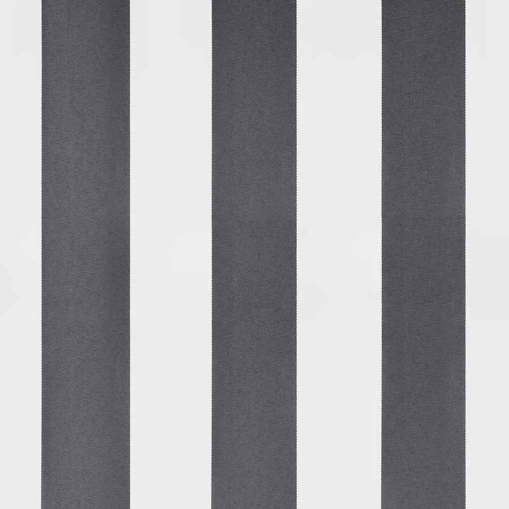 antracit és fehér szövet és alumínium behúzható napellenző 4x3m