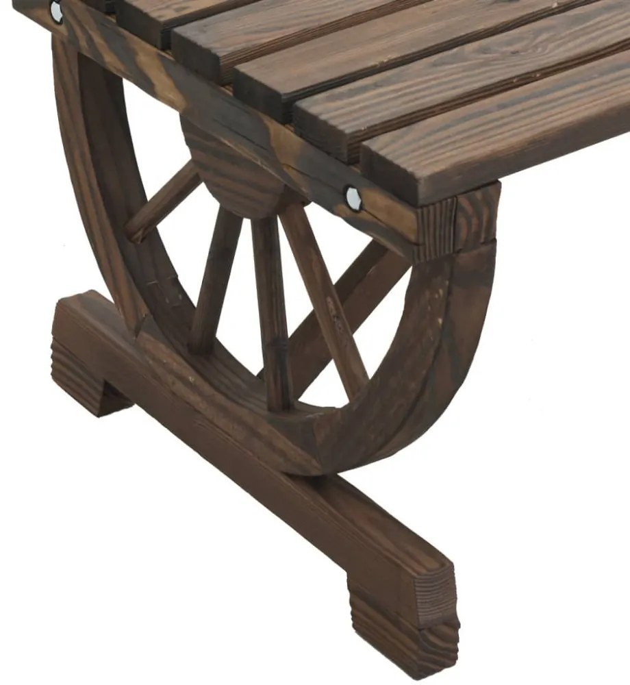 tömör fenyőfa kerti pad 115 cm