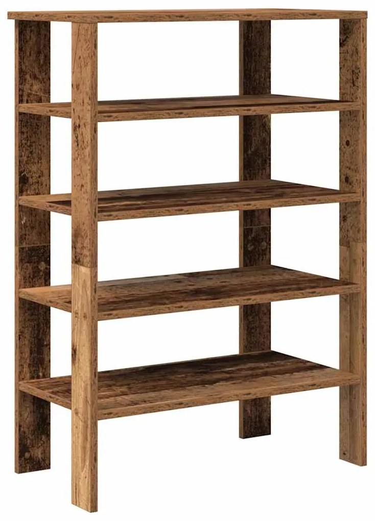 antik fa szerelt fa cipőtartó 61x32x87,5 cm