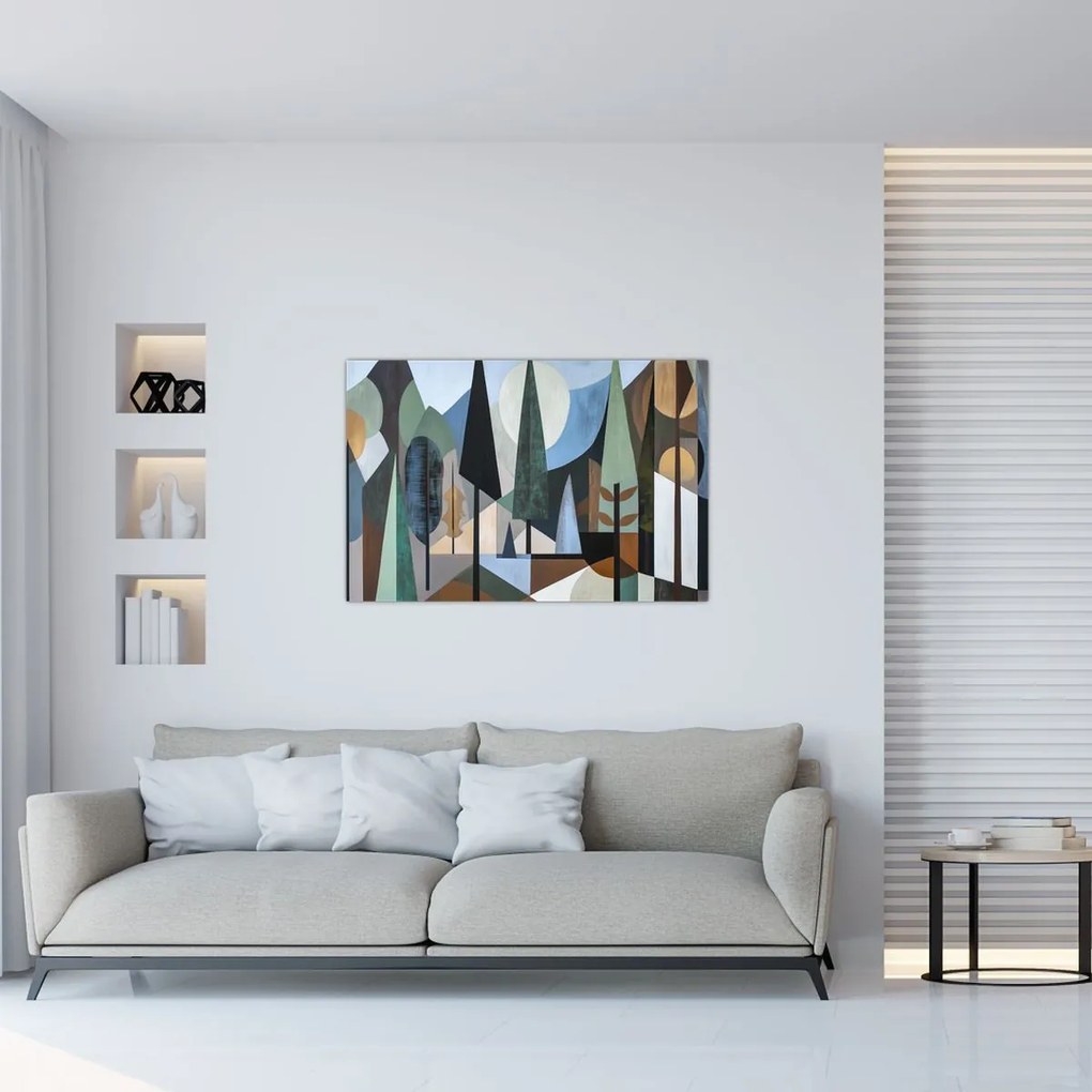 Kép - Természetes geometriai absztrakció II. (90x60 cm)