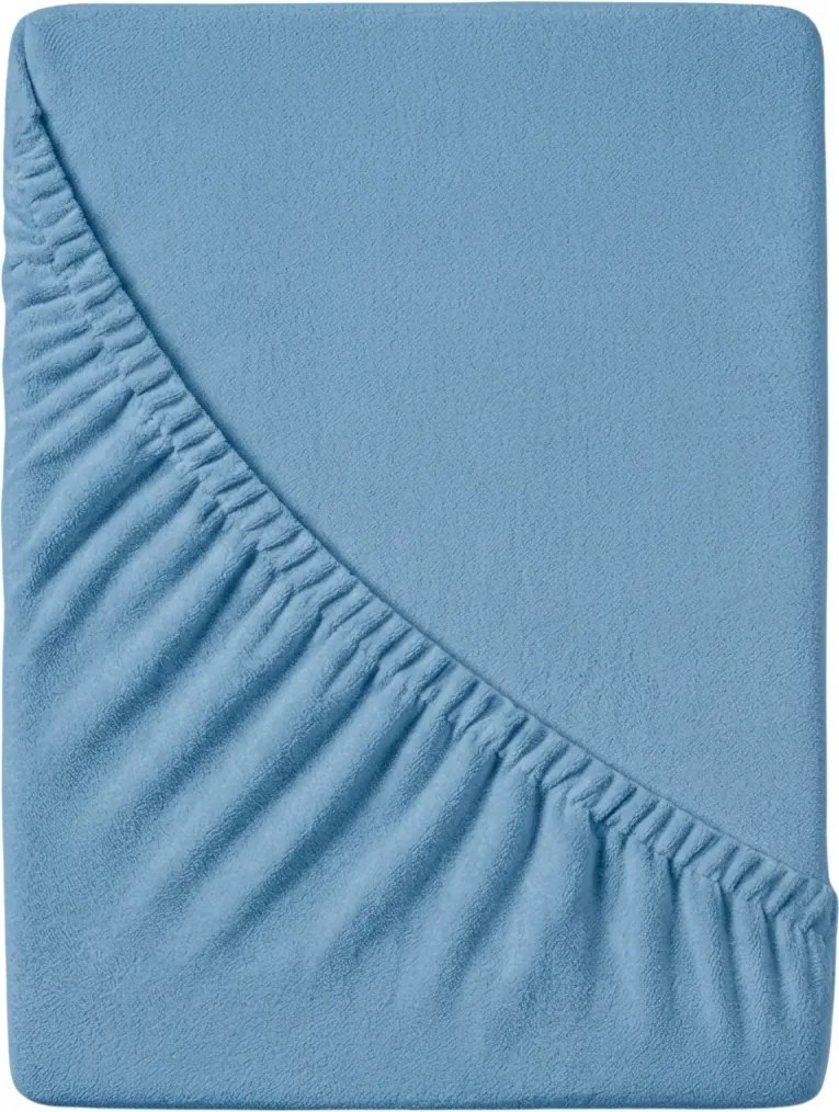 Frottír gumis lepedő EXCLUSIVE kék 90 x 200 cm