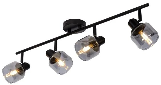 Lucide 77979/04/30 - Spotlámpa BJORN 4xE14/40W/230V fekete