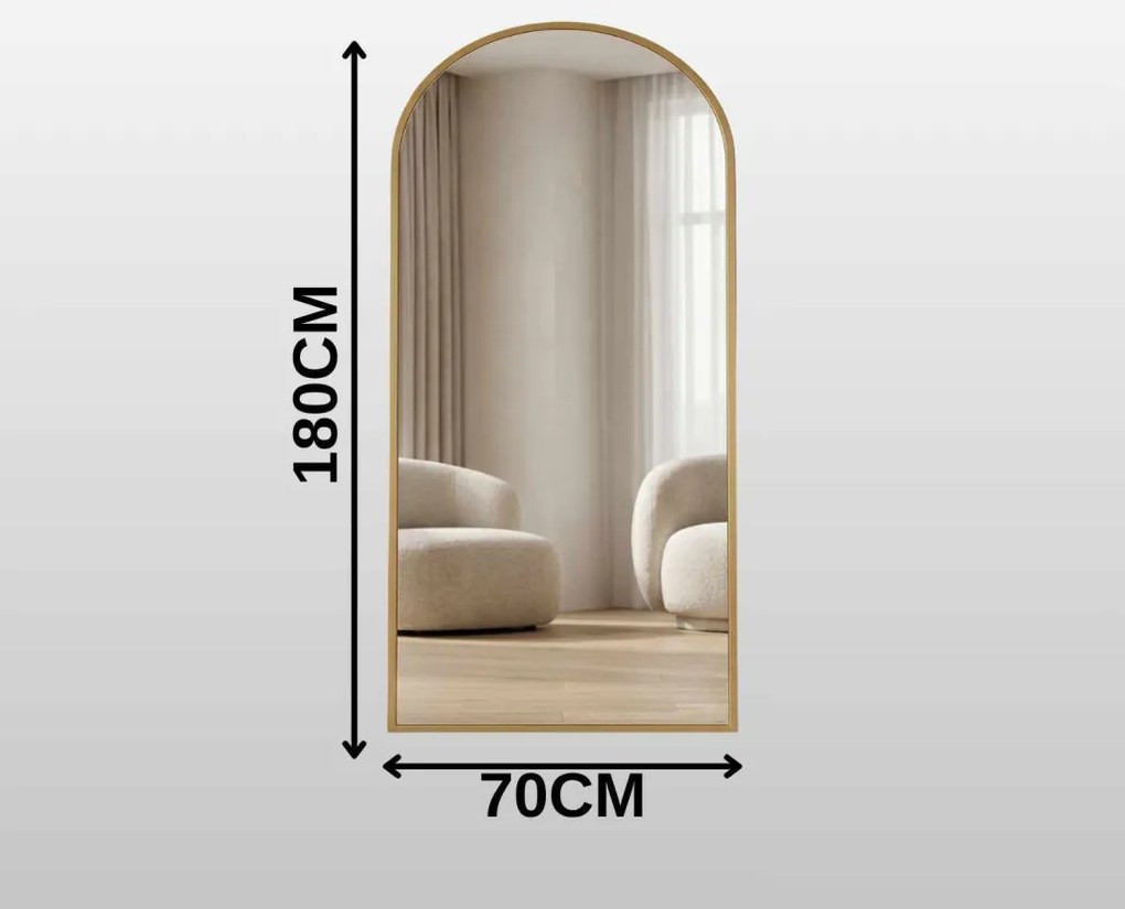 Tükör, arany, 70 cm