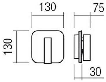 Redo 01-1492 - QUDA LED fali lámpa LED/6W/230V + LED/3W CRI 90 USB fekete