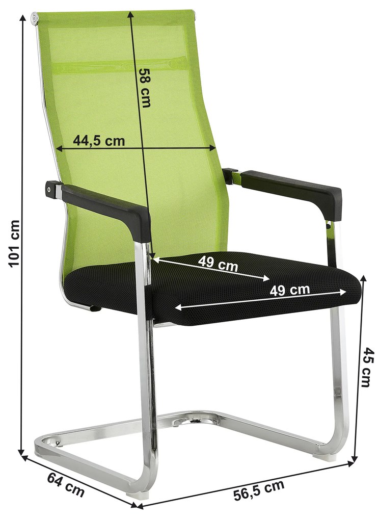Irodai szék Rimal (zöld + fekete). 1065306