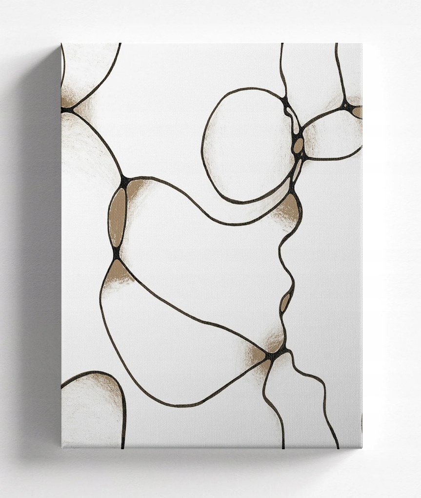 Vászonkép 60x80 db Absztrakt fehér minimalizmus világos vonalak C033