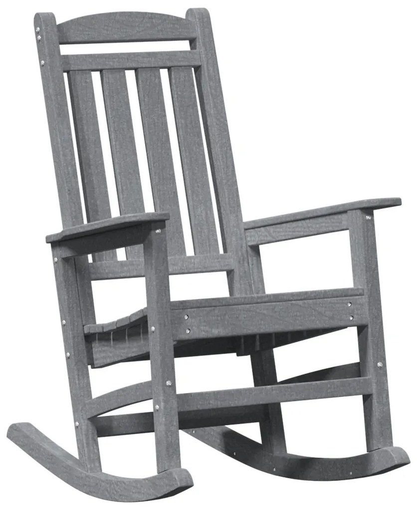 Kerti hintaszék világosszürke 70x92x108 cm HDPE