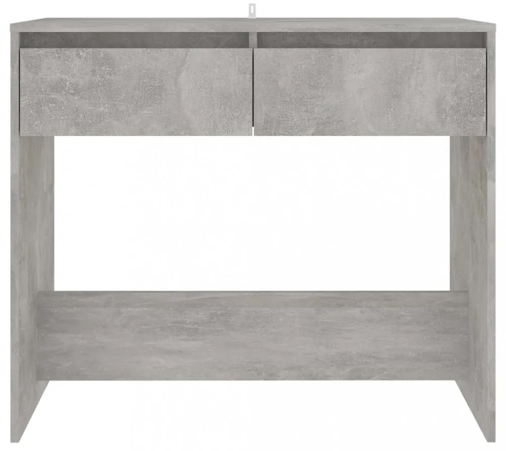betonszürke szerelt fa tálalóasztal 89x41x76,5 cm
