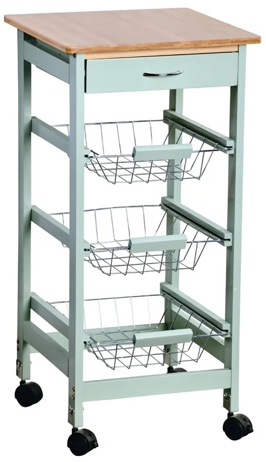 Kesper 25813 Konyhai kocsi, munkalappal, 77 x 36 x 36 cm